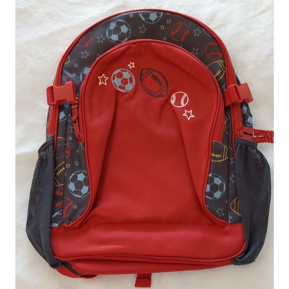 NEW Gymboree Sports Backpack/Bookbags Red White & Blue 16"